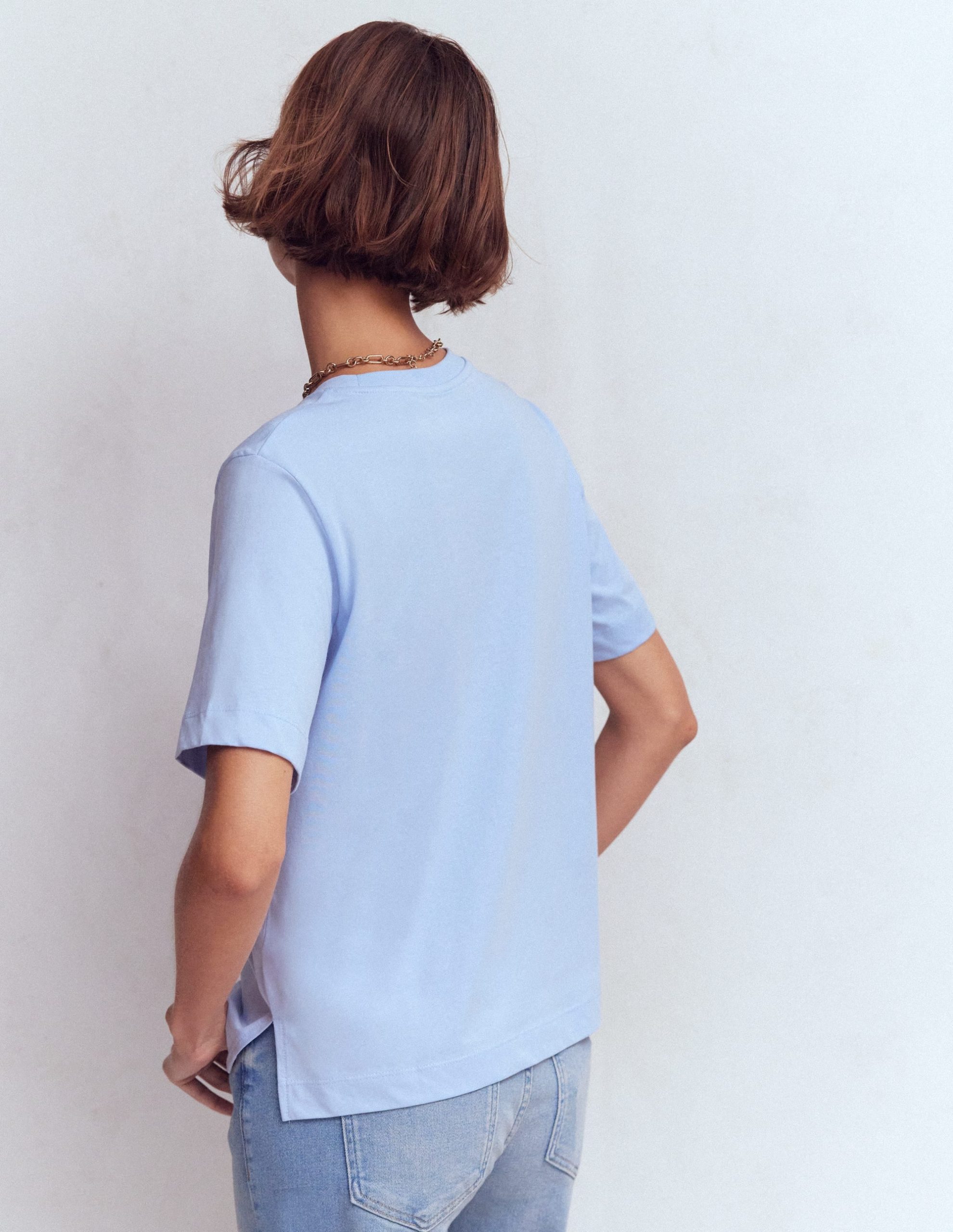 Ren Relaxed Cotton T-shirt-Brunnera Blue - Image 3